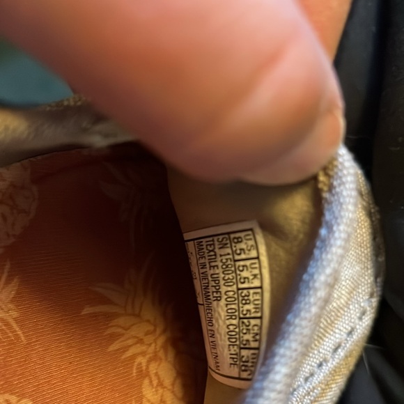 NWOT Skeckers light brown linen look textile upper slip ons, sizer 8 1/2 - Picture 5 of 6